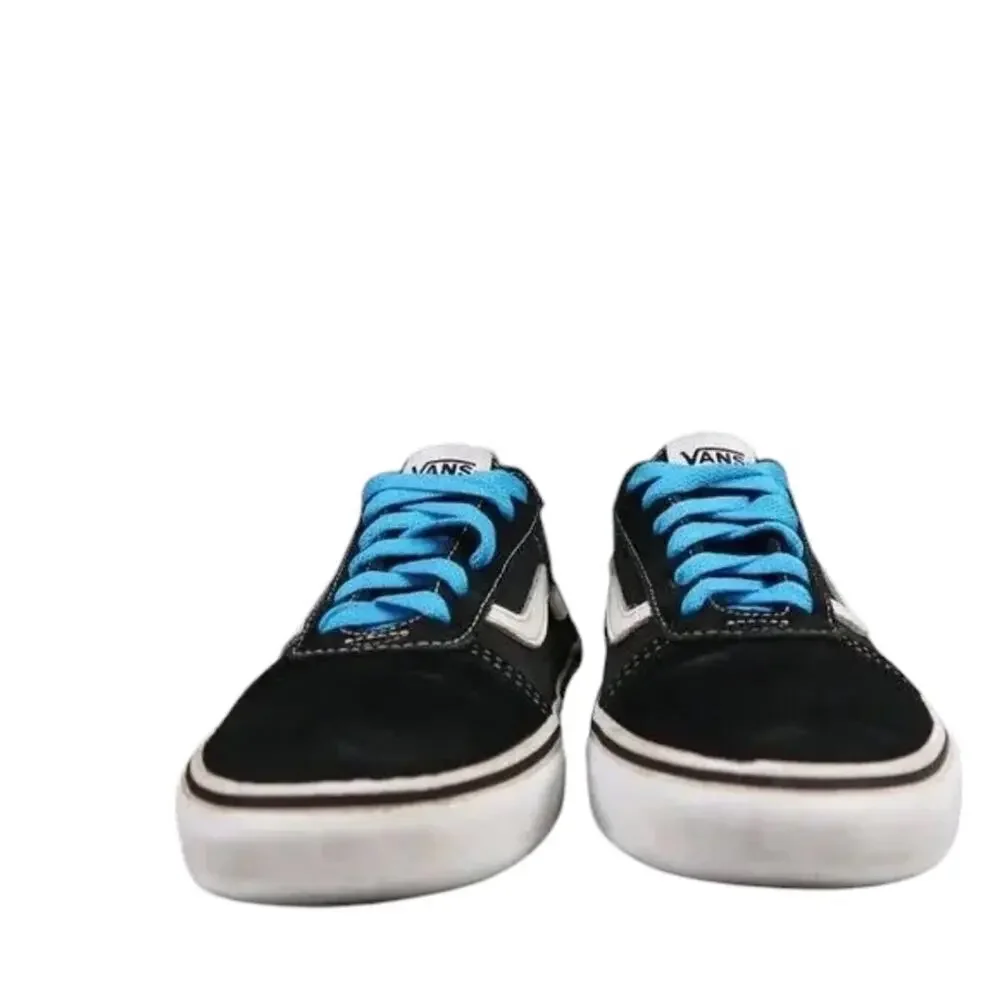 Vans Shoes Kids 5 Sneakers Old Skool Skate Casual Black Suede Canvas Trainer Low
